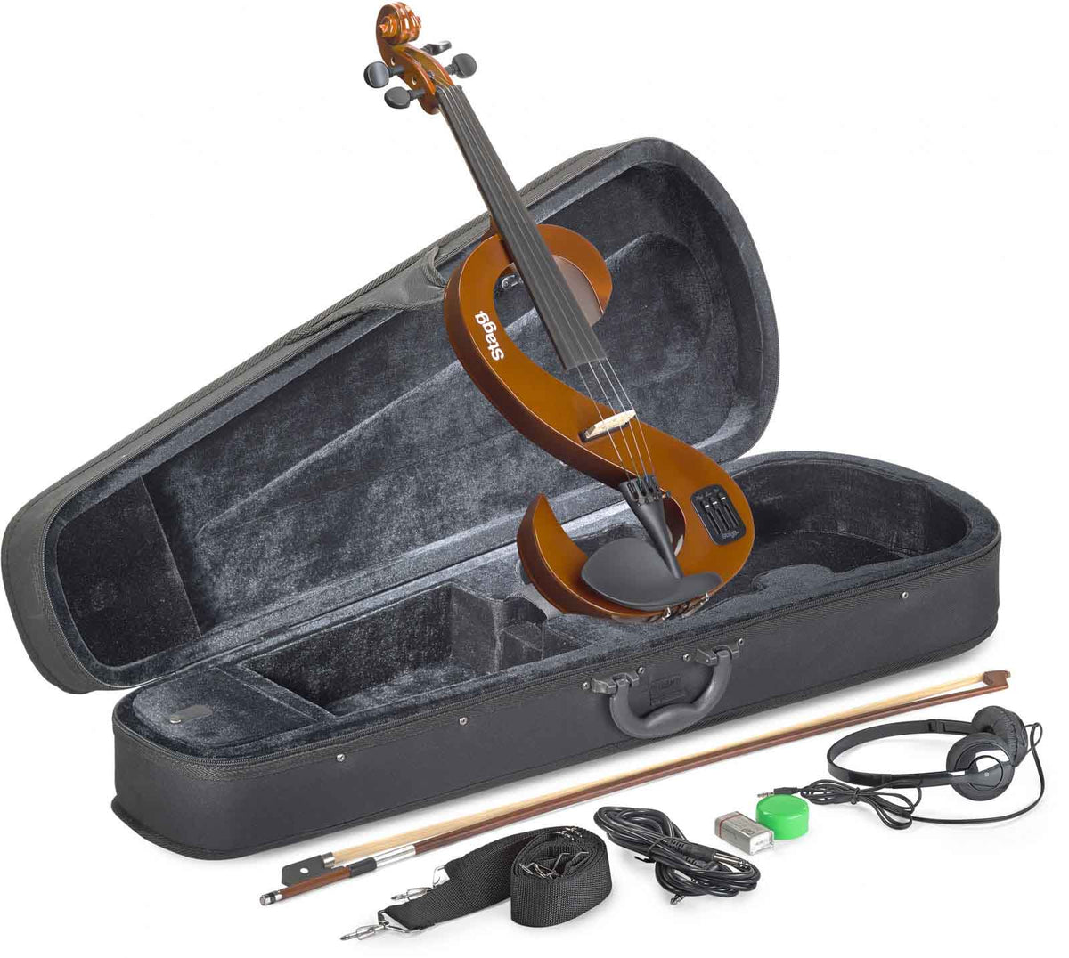 Stagg EVN 4/4 VBR Set Violon Electrique - Violonburst