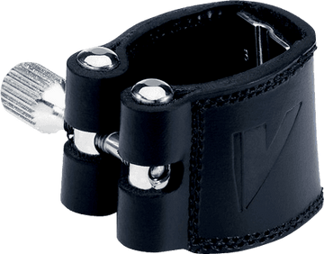 LEATHER Bb LIGATURE WITH PLASTIC CAP - LC21P