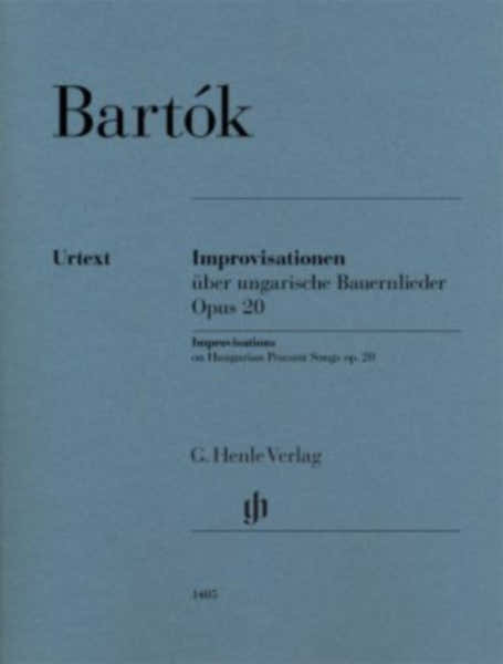 Henle Verlag Bartok Bela - Improvisations On Hungarian Peasant Songs Op.20 - Piano