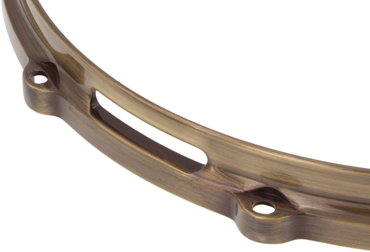 Hdc3-13-8Svbb 13" 8 Holes Snare Side 3Mm Die Cast Drum Hoop Vintage Brushed Brass