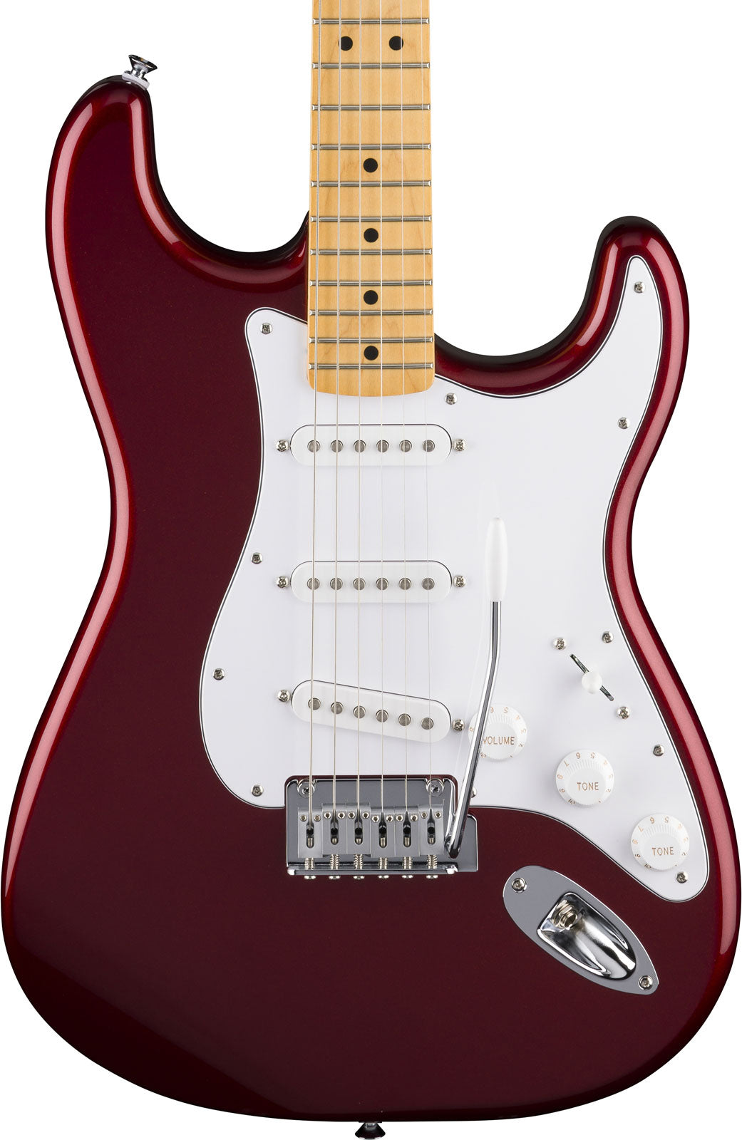 Standard Stratocaster MN Weißes Schlagbrett Candy Cola