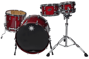 Set Evolved Ahorn Standard 22" 4 Trommeln Weinrot