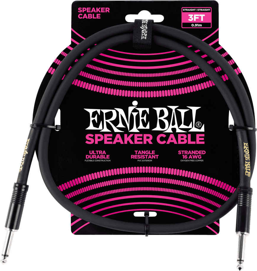 Ernie Ball Speaker Classic Kabel 91cm Schwarz