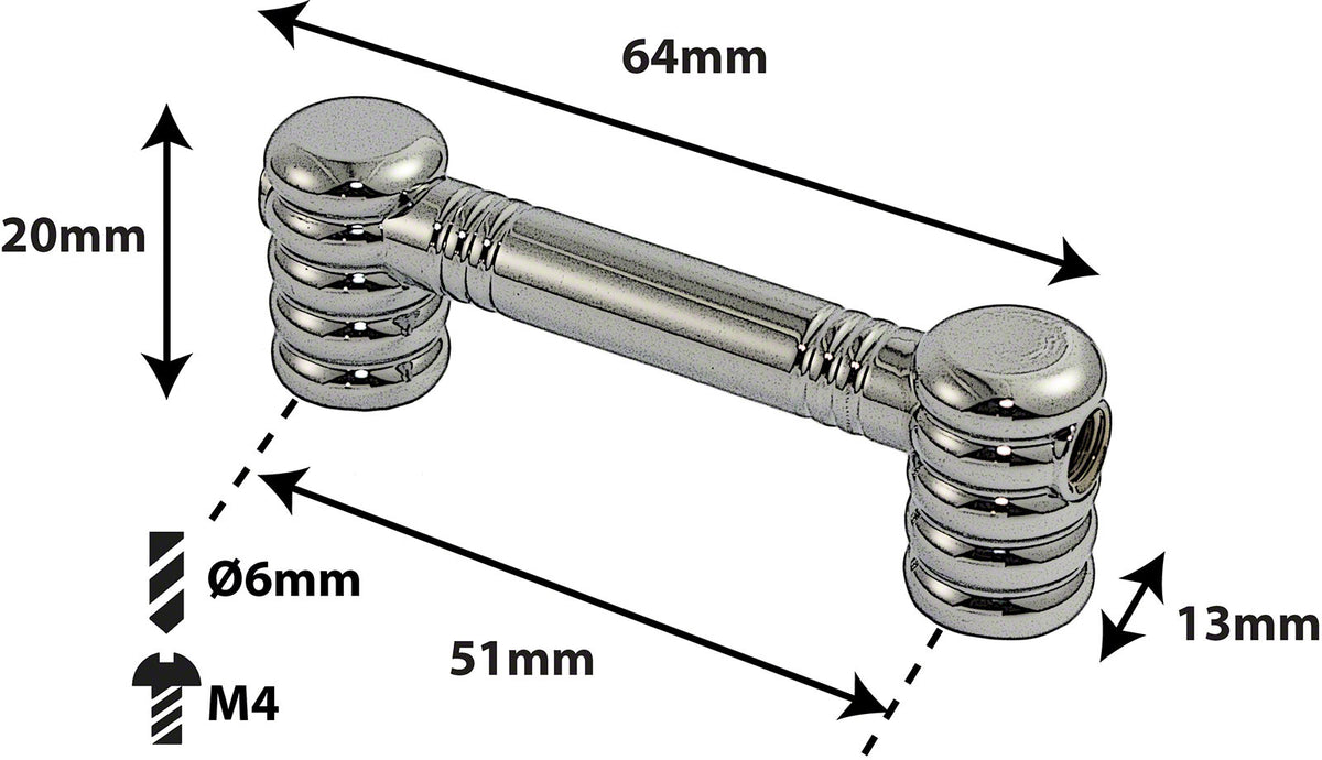 TL5D51 - Coquille Tube - 51mm - Double Tirant (X1)