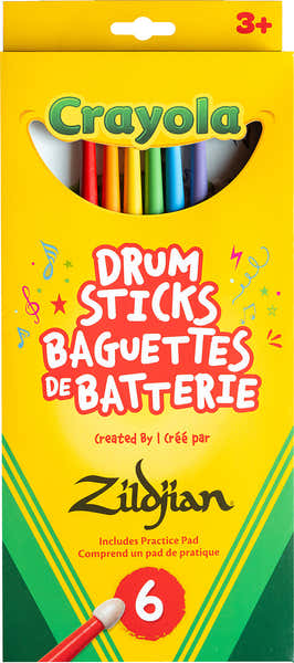 ZKIDS Pack Crayola 6 Drumstick + Pad