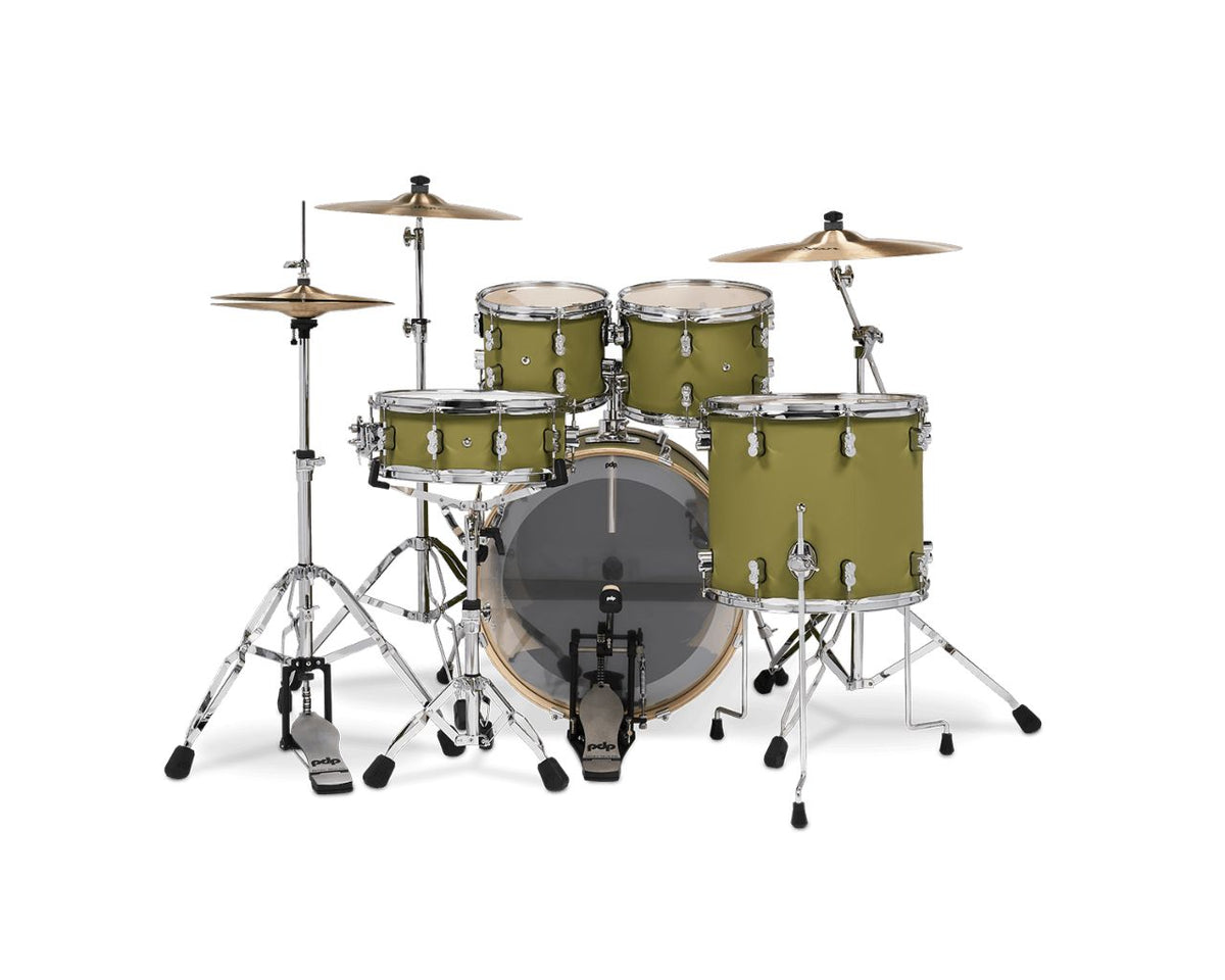 SHELL SET CONCEPT MAPLE FINISH PLY CM5 KIT 22" SATIN OLIVE PDCM2215SO