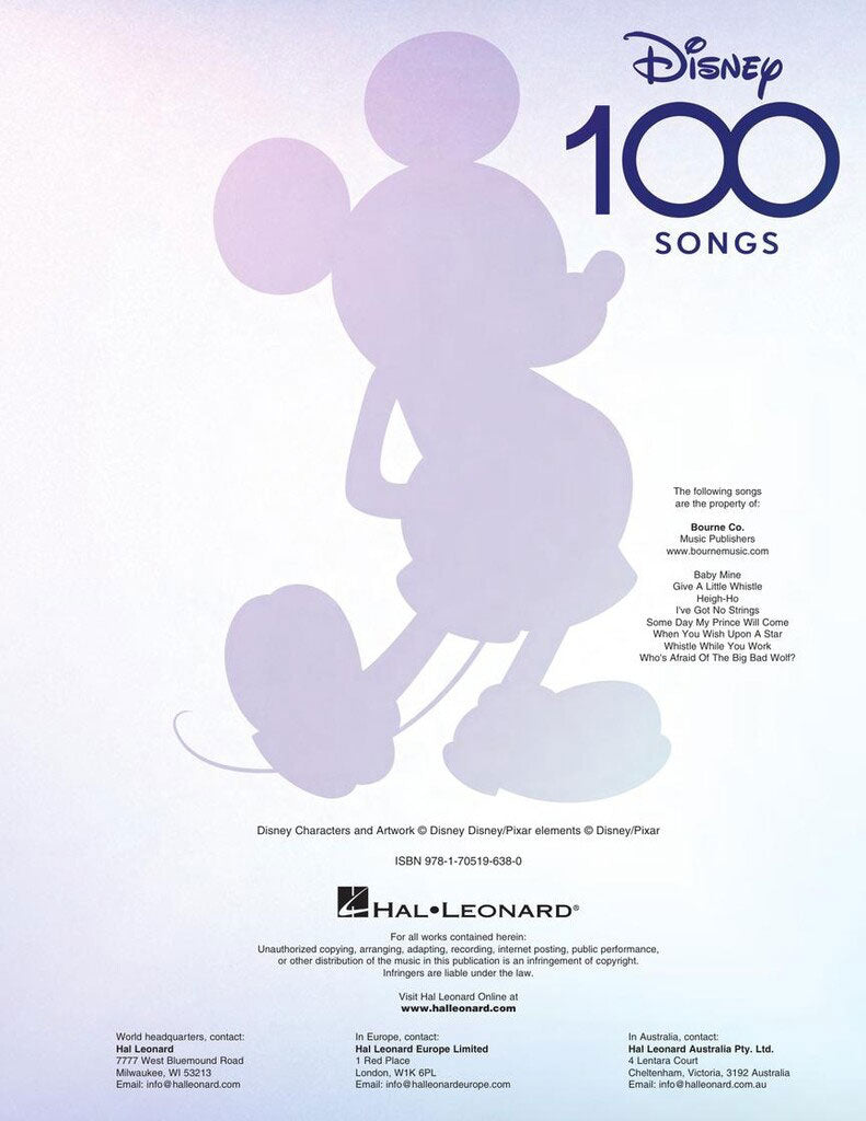 Disney 100 Songs