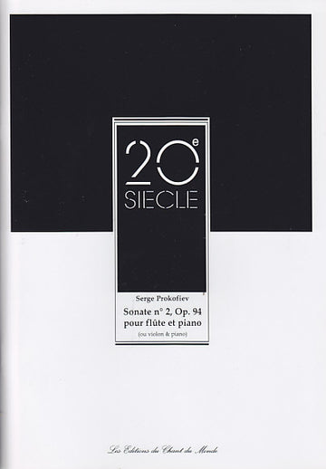 Prokofiev Serge - Sonate N°2 Op.94 - Flute & Piano