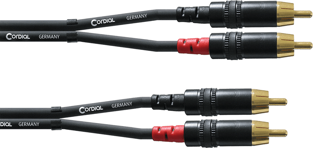 Cordial Câble Audio Double RCA 3 M