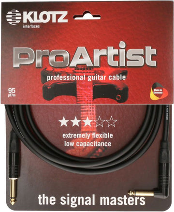 Pro Artist Câble Instr. 3M Jack Mono - Jack Mono Coudé