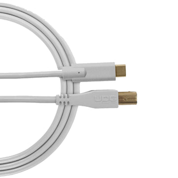 U 96001 WH - Câble USB 2.0 C-B Blanc Droit 1.5m