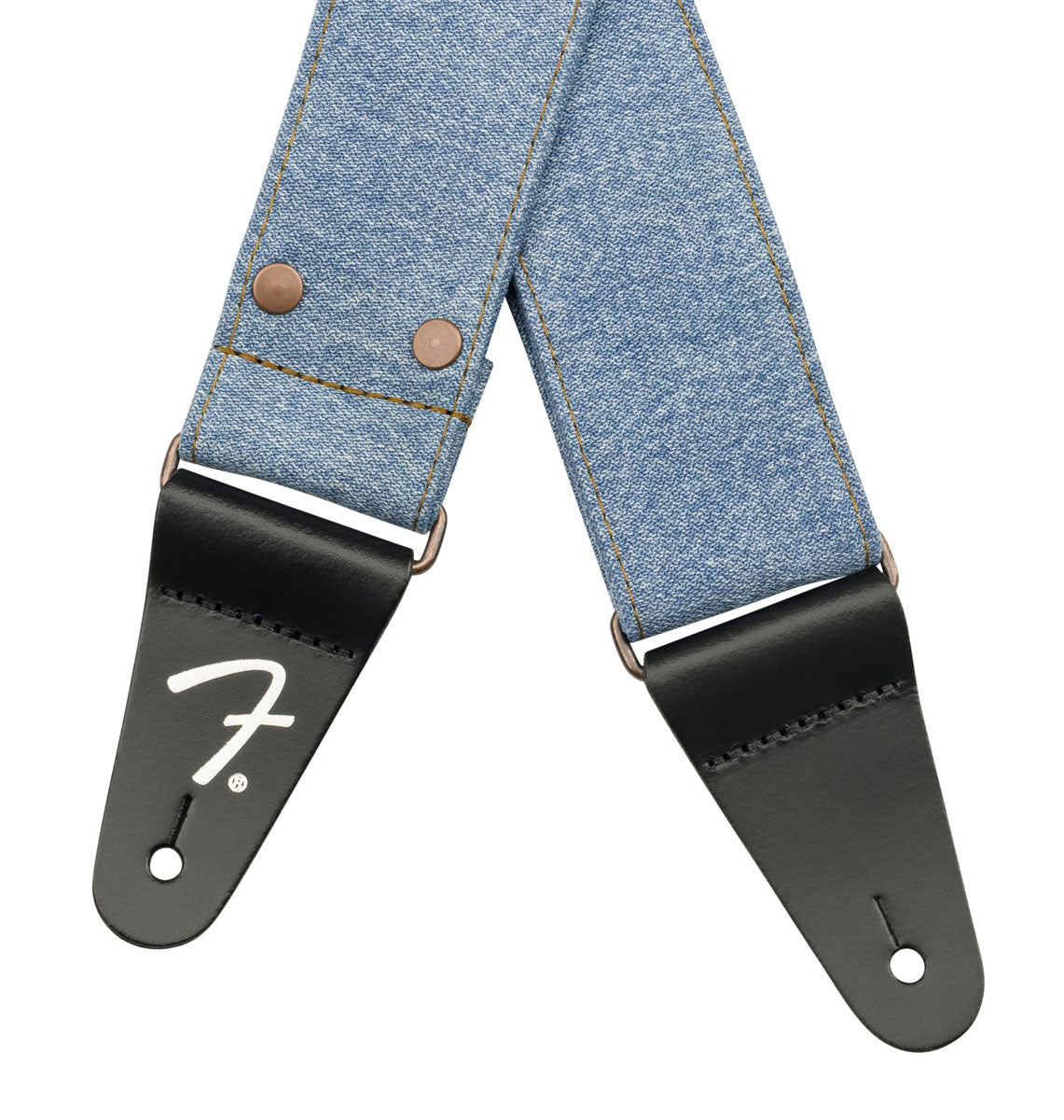 X WRANGLER RIVETED DENIM STRAP LIGHT INDIGO