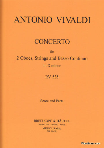 Vivaldi Onio - Concerto in D Rv 535 - 2 oboi orchestra