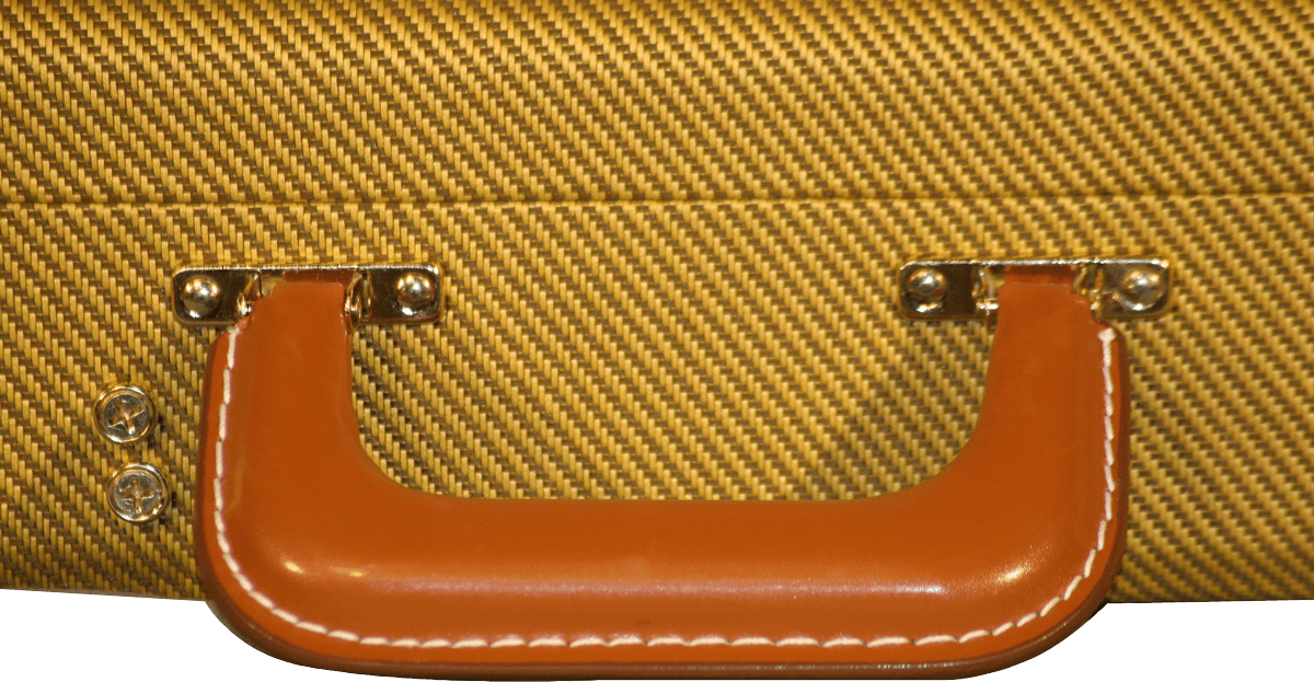 Elektrischer Tweed-Holzkoffer Deluxe - GW