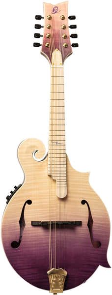 Ortega Americana F-Style Mandoline + Croco-Lederkoffer