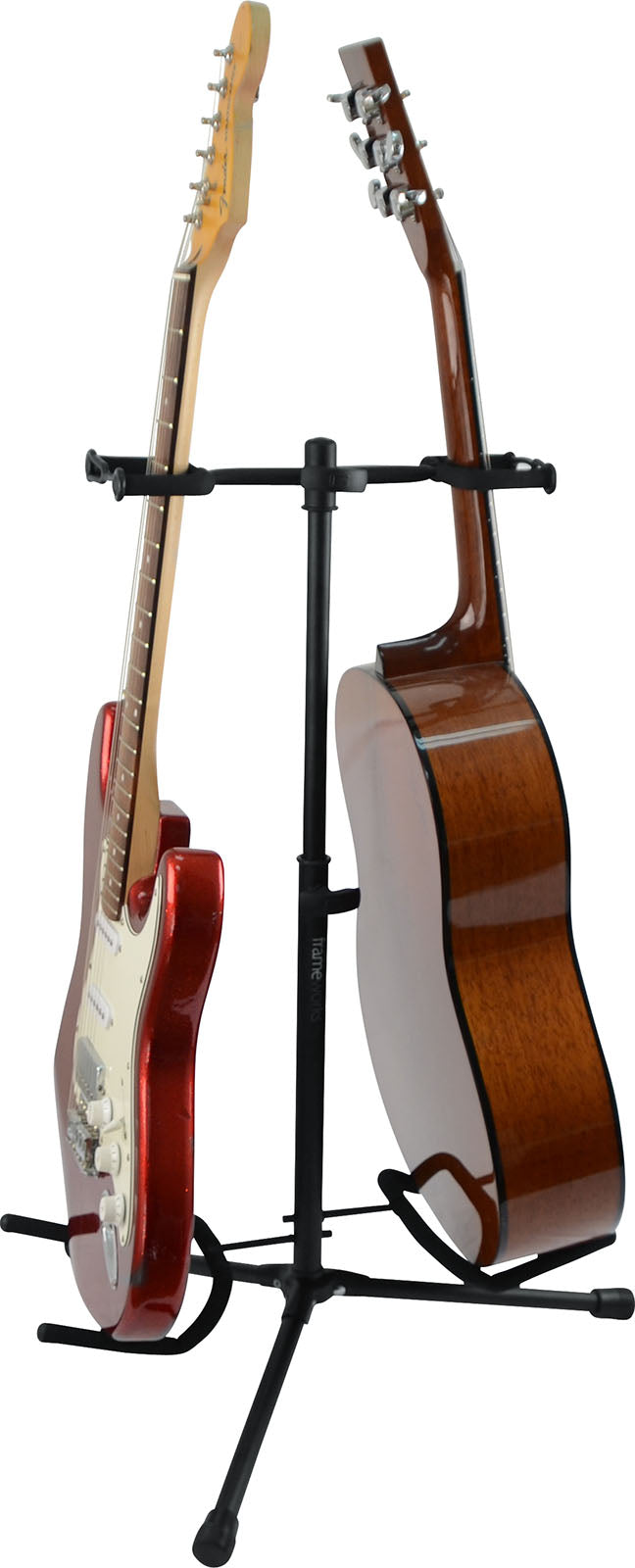 Stand double pour guitare protection caoutchouc