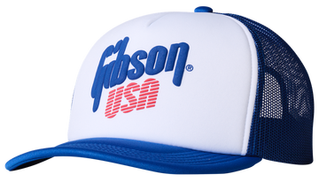 Gibson Usa Foam Trucker Blanc / Blue