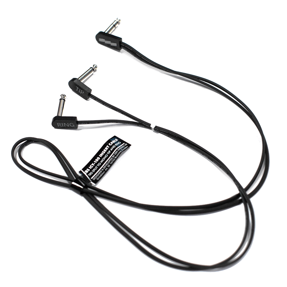 EBS Câble D'insert 1 Jack Stereo/2 Jack Mono - 100 CM