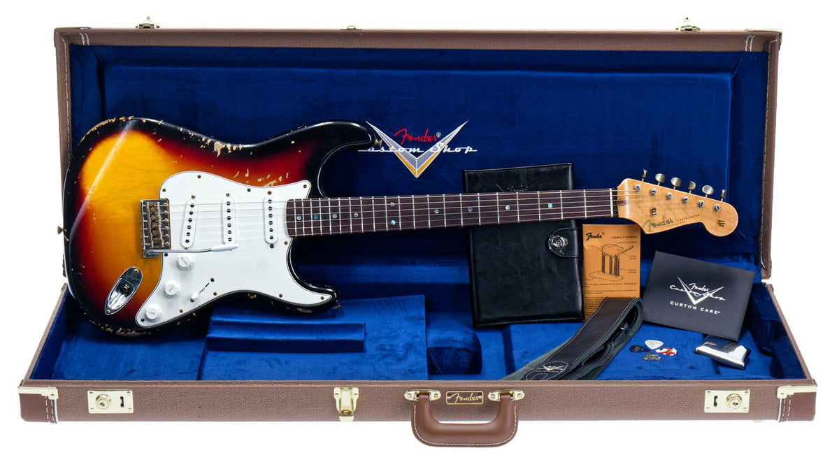 60 Stratocaster Heavy Relic Rw 3-farbiger Sunburst