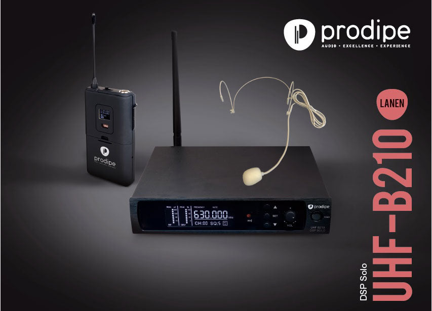 UHF B210 DSP Microfono headset Solo