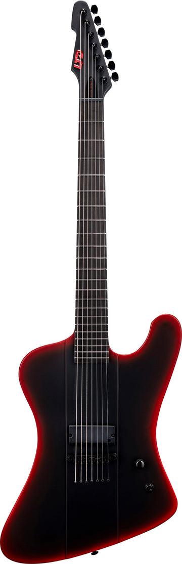 PHX-7 Baritone Black Metal Red Burst Satin