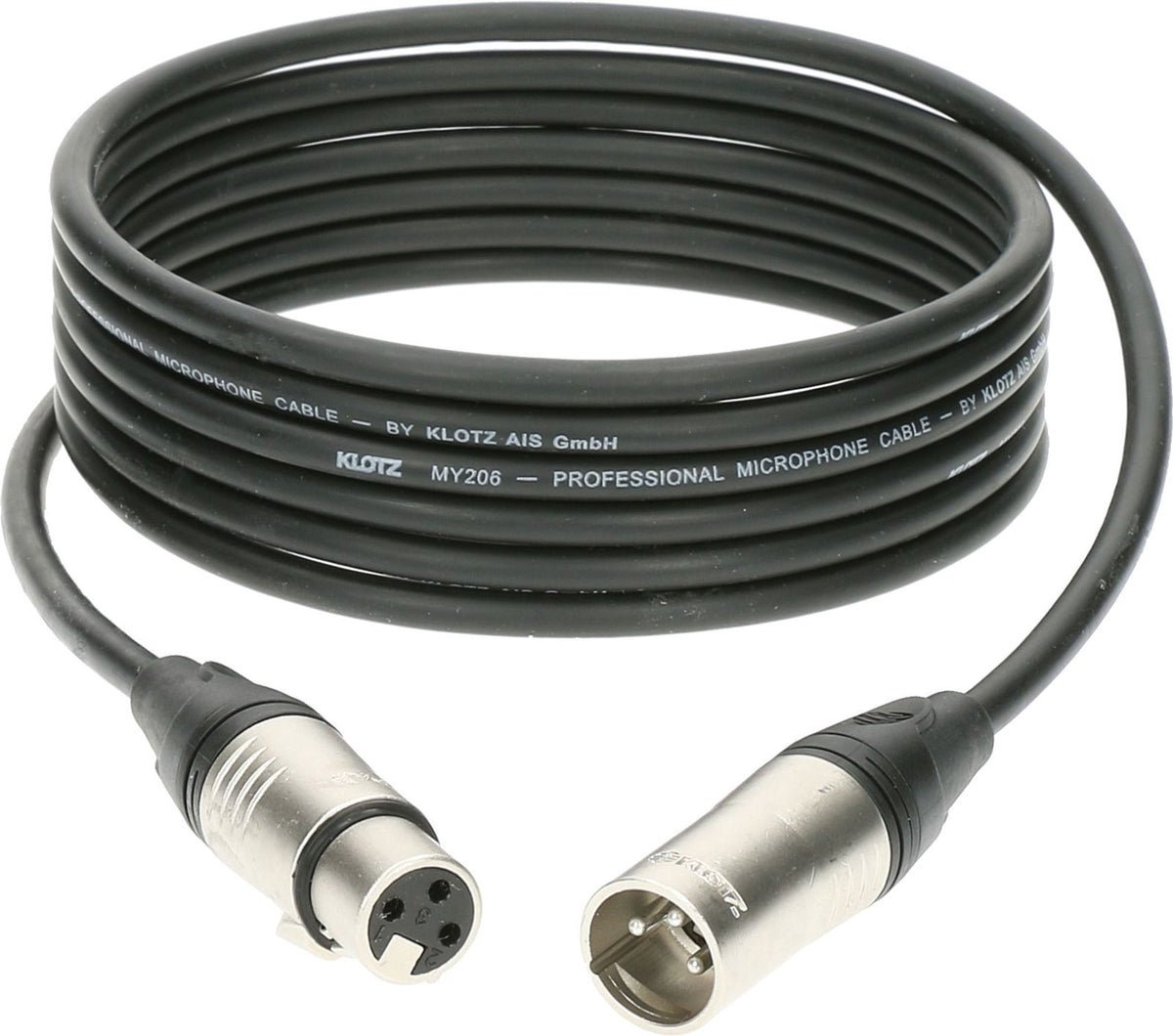 Cable Micro XLR 10M Noir Klotz
