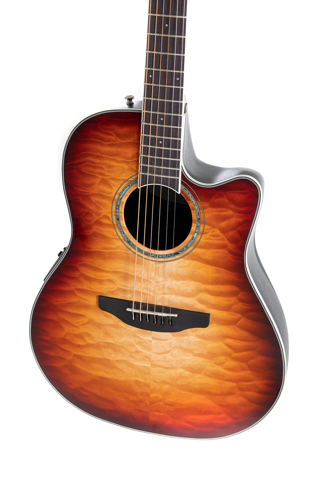 E-Akustikgitarre Celebrity Traditional Plus Mid Cutaway Cognac Burst Gloss