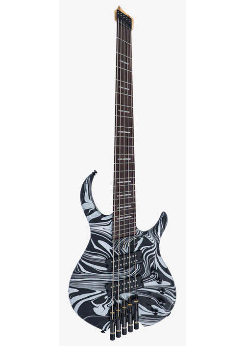 M6 Headless 5 black swirl