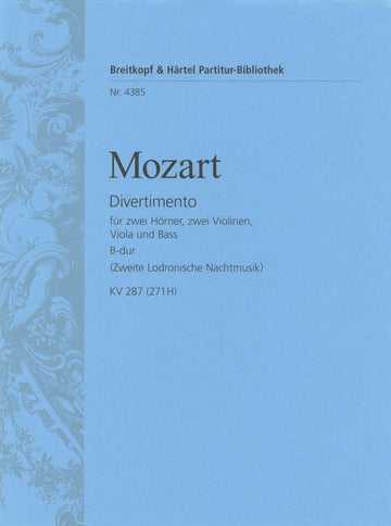 Mozart Wolfgang Amadeus - Divertimento B-Dur KV 287(271) - Orchester