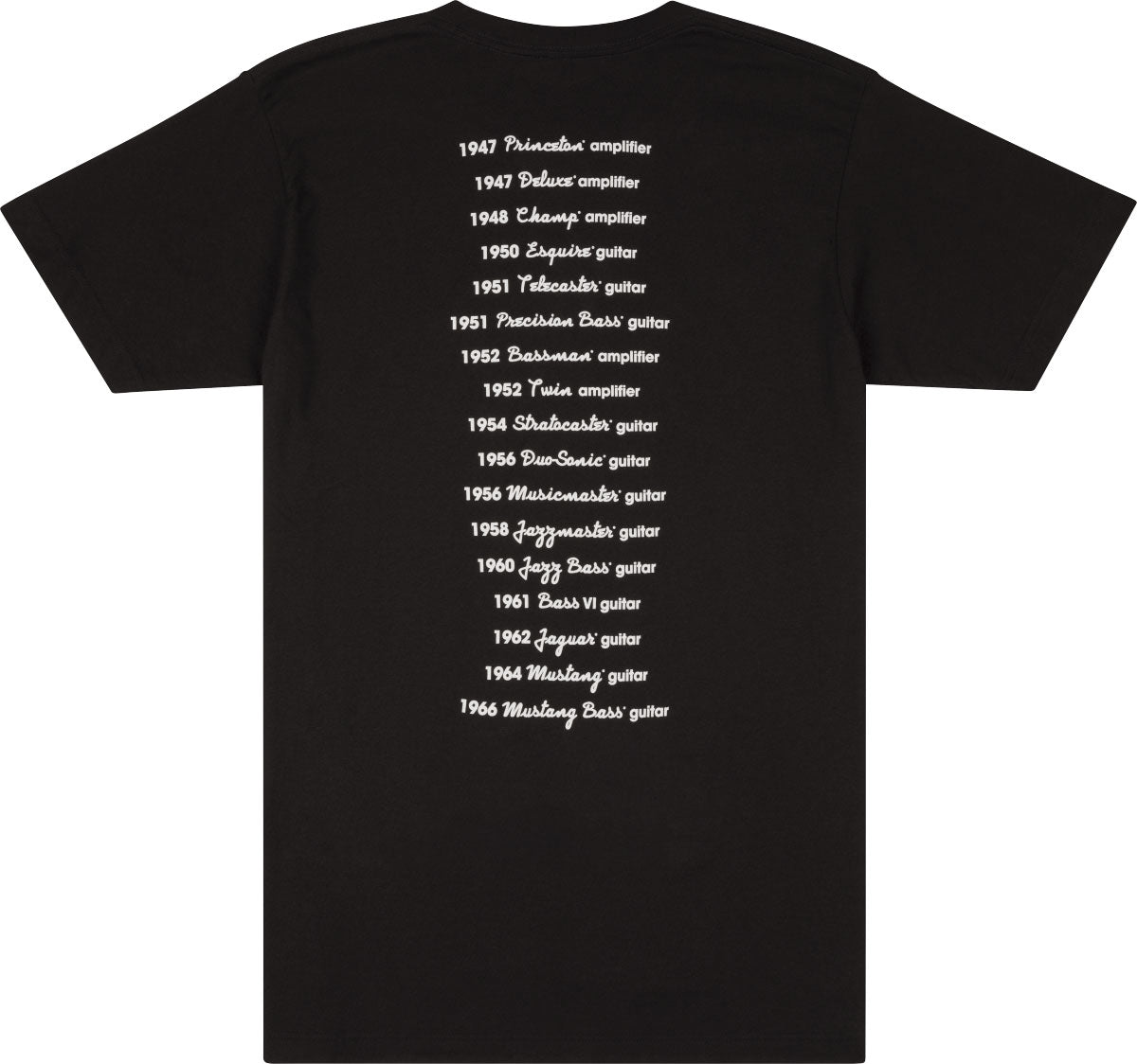 T-shirt Fender Logo au Dos