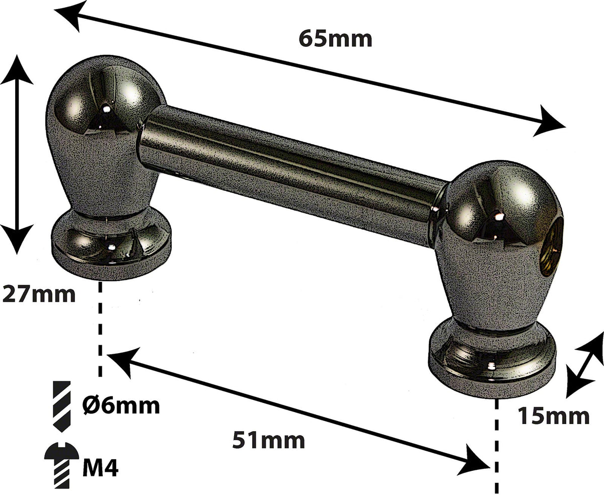 Coquille Tube - 51mm - Noir - Mono Tirant (X1)