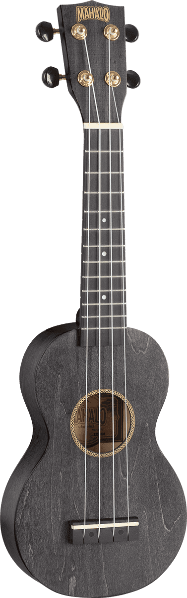 Ukulele Sopran Slim Satinschwarz + Tasche