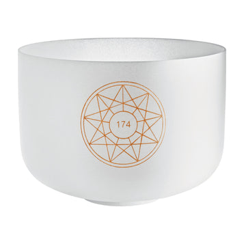 MEINL SONIC ENERGY SOLFEGGIO CRYSTAL SINGING BOWL 12" 174 HZ NOTE F3