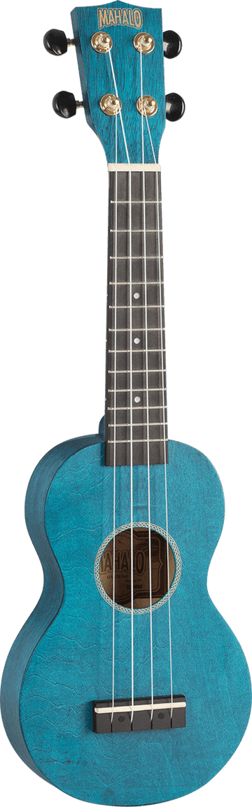 Ukulele Soprano Slim Blu Satinato + Custodia