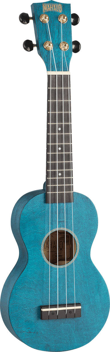 Ukulele Soprano Slim Blu Satinato + Custodia