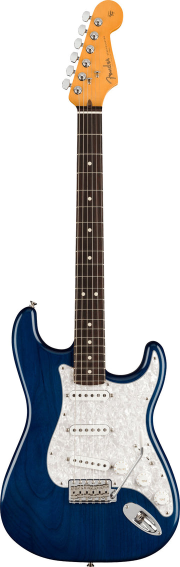 Stratocaster firmata da Corry Wong RW Blu zaffiro trasparente