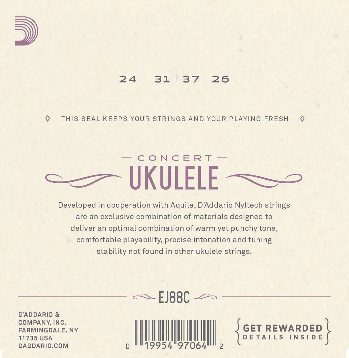 EJ88C Nyltech Ukulélé Strings Concert