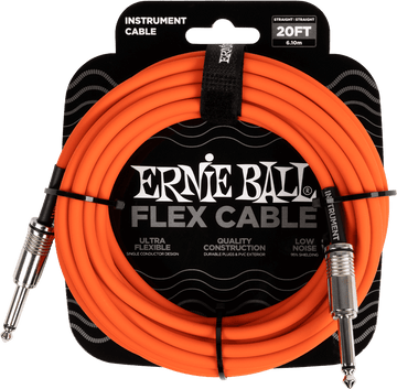 Cavi per Strumento Flex Jack/jack 6M Arancione