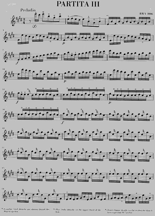 Bach J.S. - Sonaten und Partiten BWV 1001-1006 für Violine solo (notierte und kommentierte Fassung)