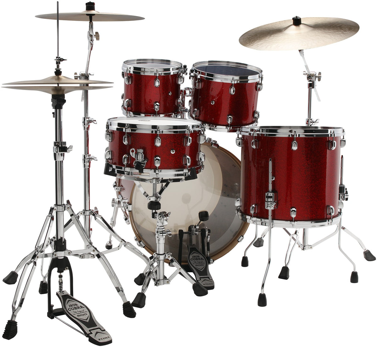WBR42S-GRS - Starclassic Walnut/Birch Stage 22" GARNET RED SPARKLE