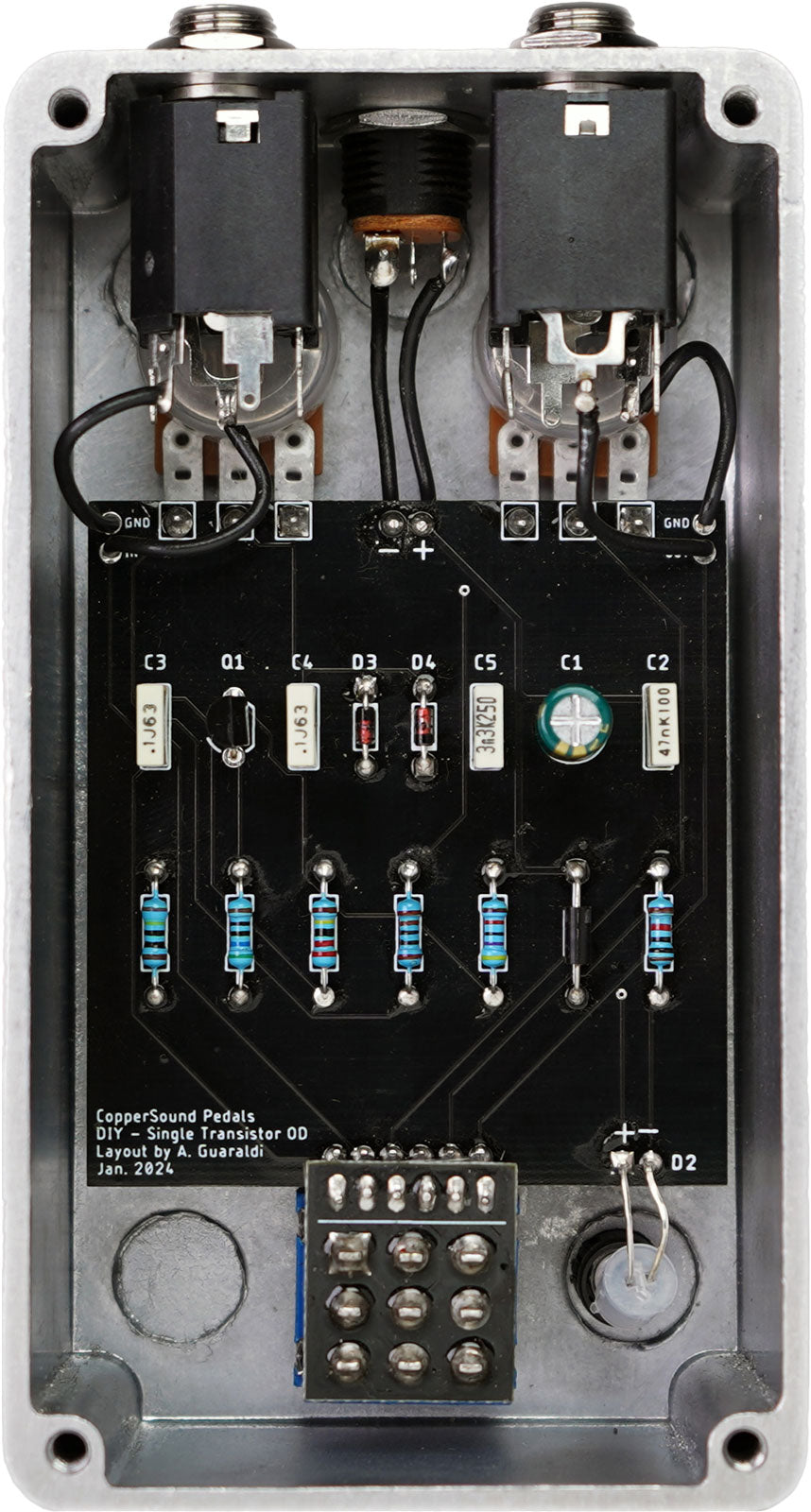 Cir-Kit sacchetto di componenti Overdrive a singolo transistor