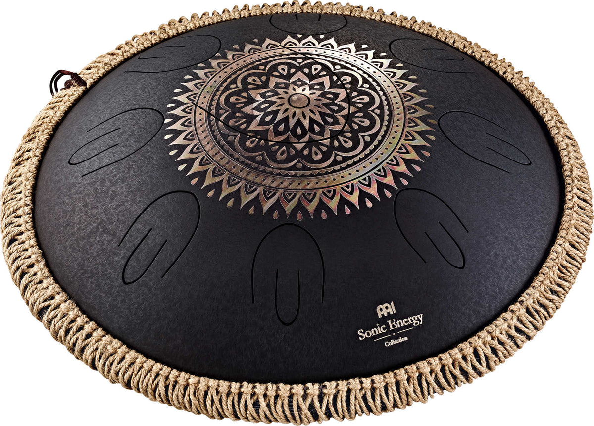 Octave Steel Tongue Drum Noir + Gravure D Kurd