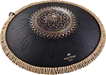 Octave Steel Tongue Drum Noir + Gravure D Kurd