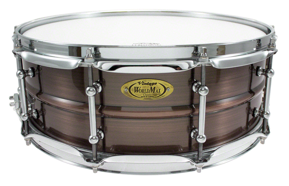 BKR-5014SH - BLACK DAWG 14" X 5" SNARE DRUM - BRUSHED RED COPPER BRASS SHELL