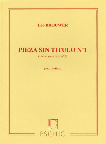 BROUWER - PIECE SANS TITRE N 1 - GUITARE