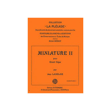 Langlais - Miniature II - Orgue