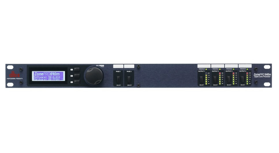 DBX 640M - Processeur Zone Pro 6 In / 4 Out Avec Cran