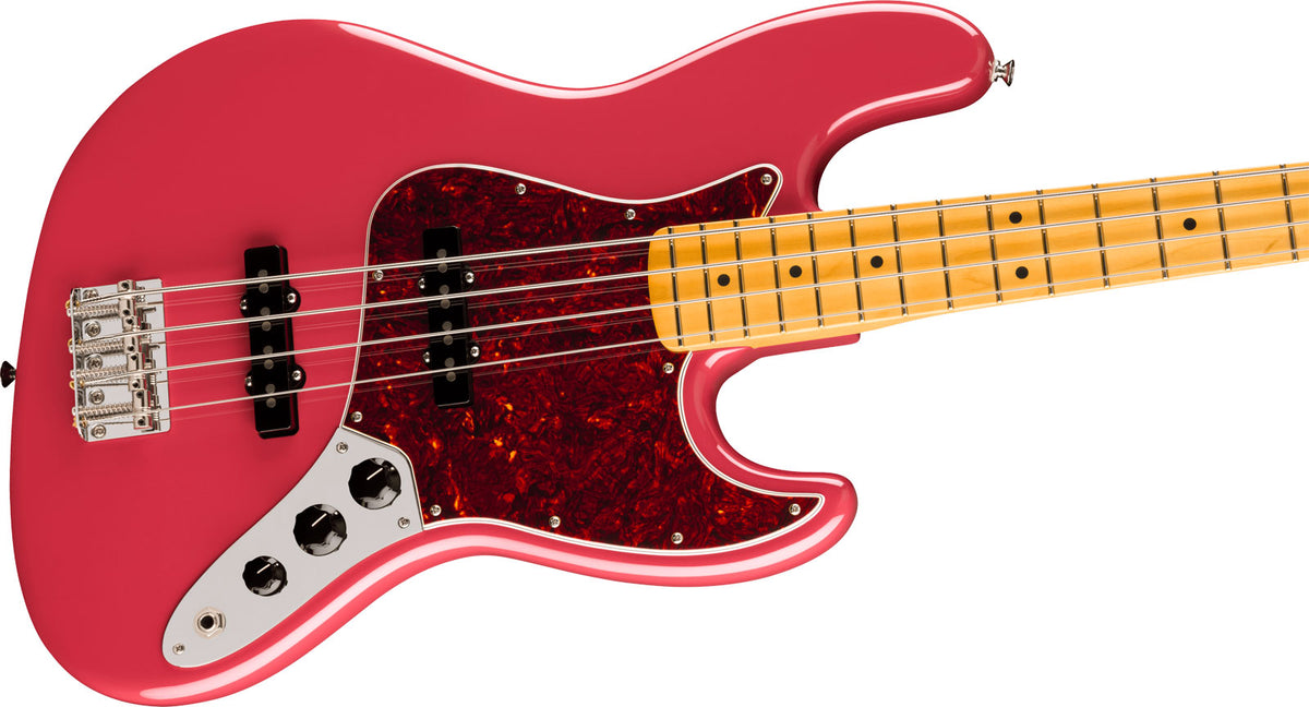 American Professional Classic Jazz Bass MN Dakota Red sbiadito