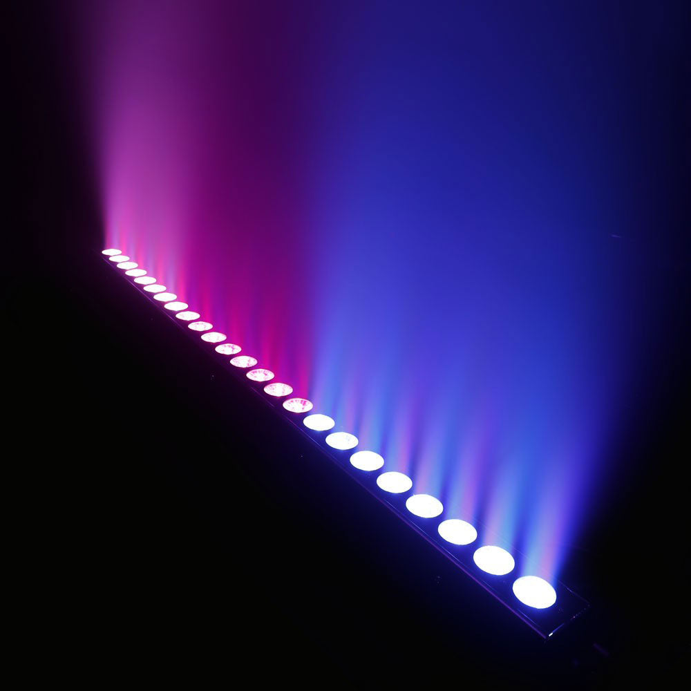 Tribar 400 Ir - Barre Led Tricolores (Rgb) 24 X 3 W Boitier Noir Avec Tlcommande Infrarouge