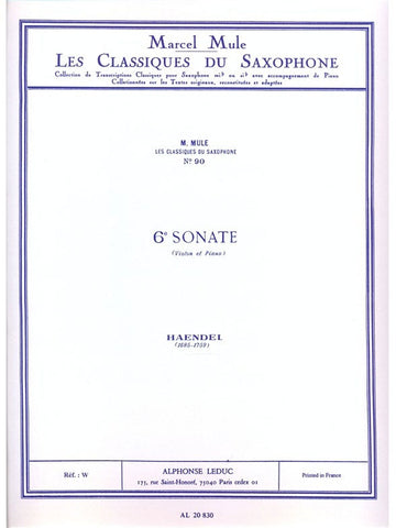 Sonata No. 6 (Saxophone/Piano)